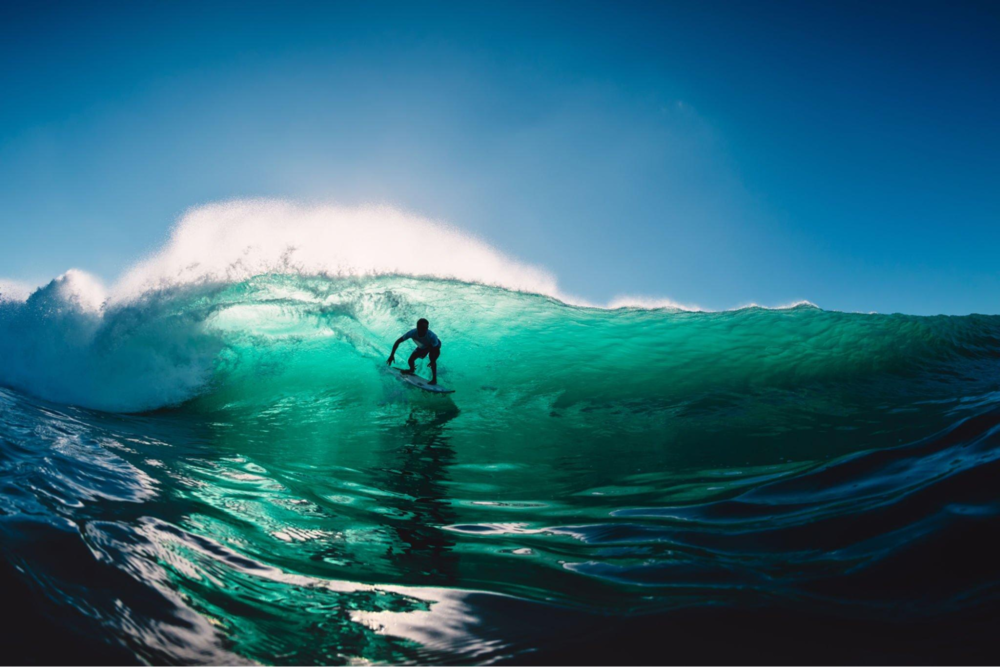 surfing in bali