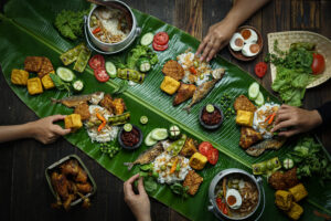 nasi liwet traditional local food